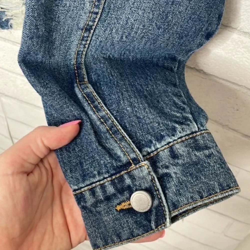 NWT Blank NYC Distressed Denim Jacket - Picture 5 of 12